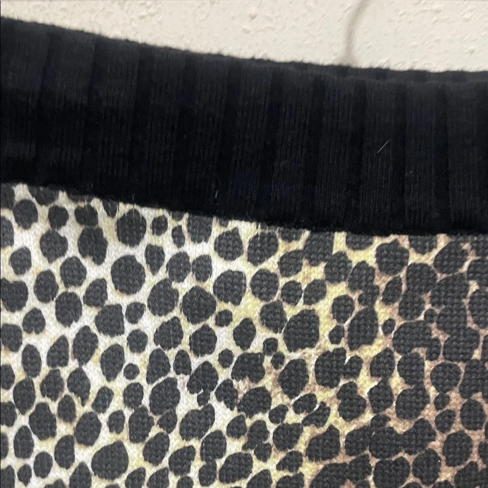 Dolce & Gabbana  Beige and Black Animal Print Knit  Skirt - Picture 5 of 6